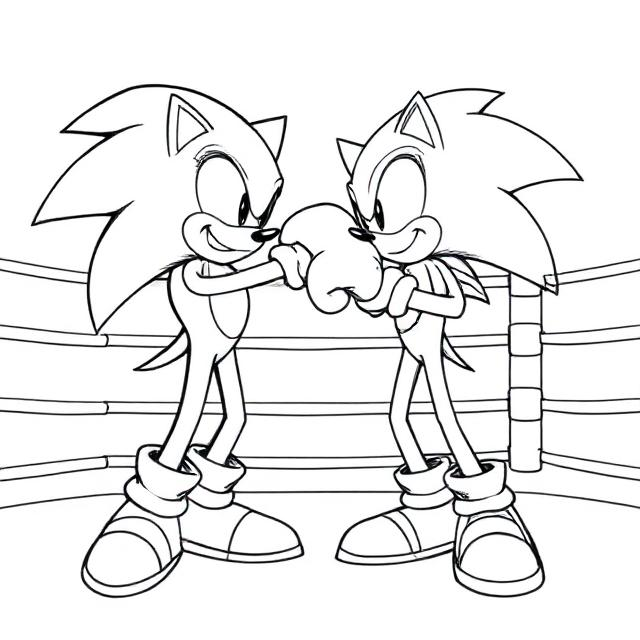 Sonic Para colorir