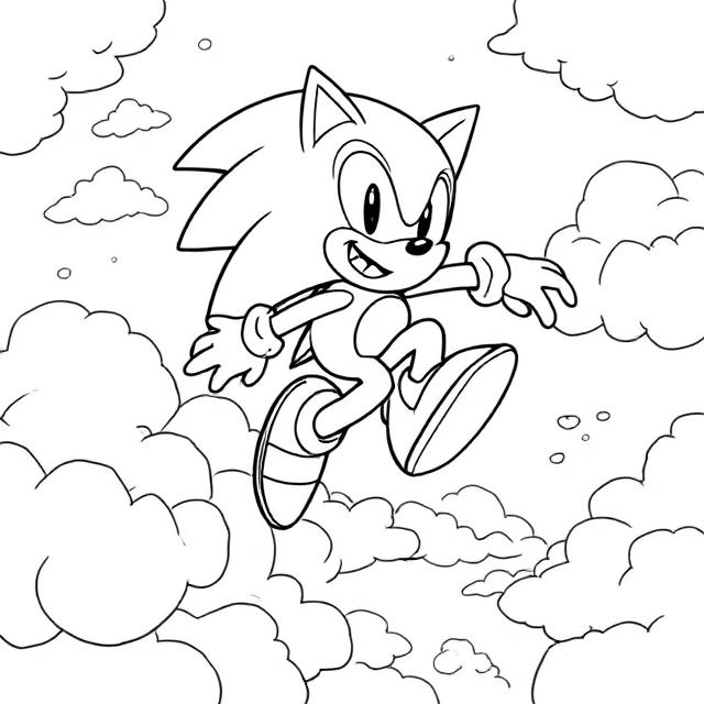 Sonic Para colorir