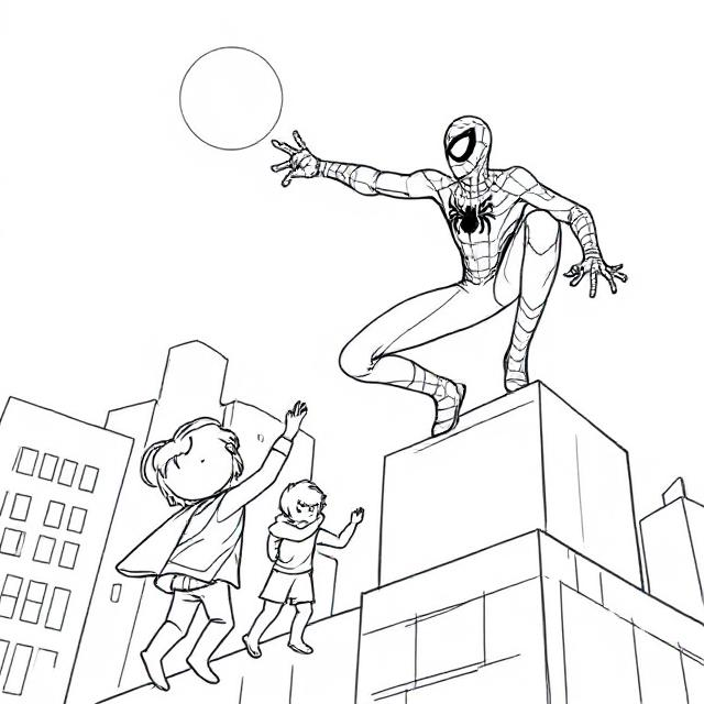 Coloriage spiderman