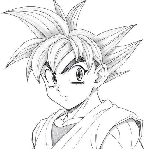 Coloriage Dragon Ball Super Goku​
